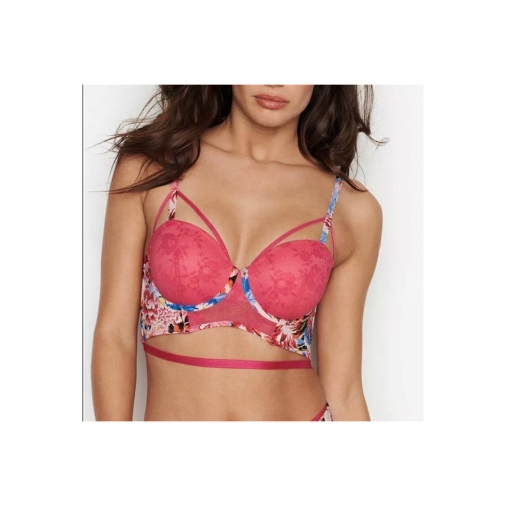 Victoria's Secret Mary Katrantzou Pink Blue Floral NWT